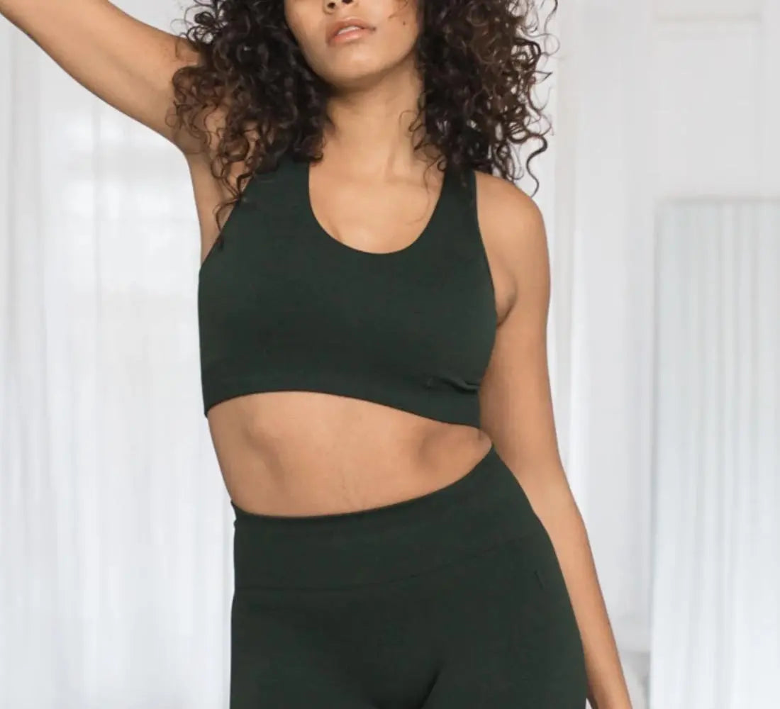 Jilla Active | SCULPT & SUPPORT SPORTS BRA - Scoop Neck Wide Straps Supportive Bra Jilla Active